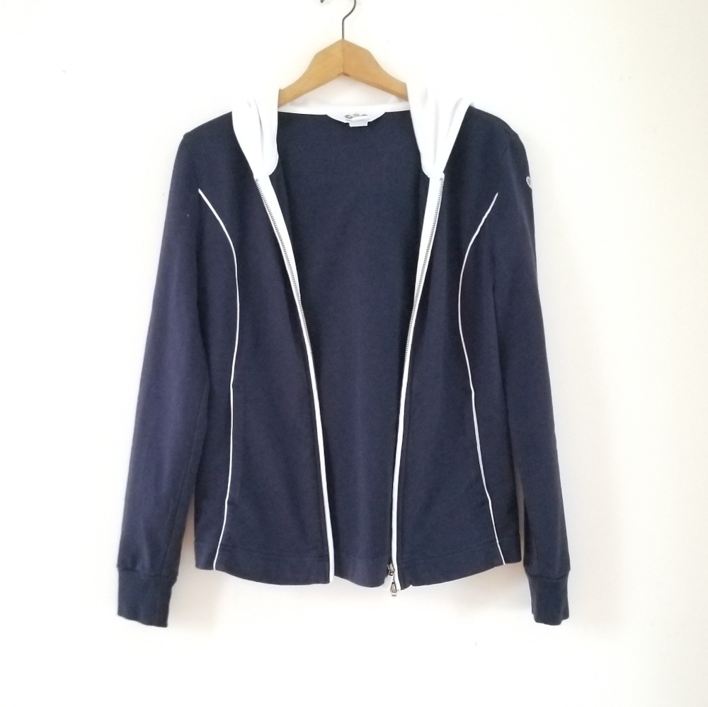 Brooks Brothers Women Sports Tennis Zip Sweatshirt Jacket, Size S